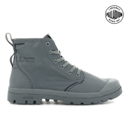 Palladium Pampa Lite+ Recycle WP+ Men's Boots Grey | UK J257-IXA